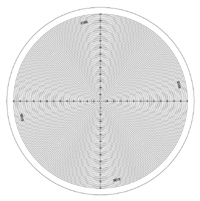 OC-6 Optical Comparator Overlay Chart