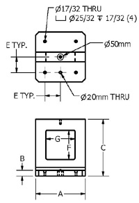TSW T-Type Window Pallet Fixture Drawing