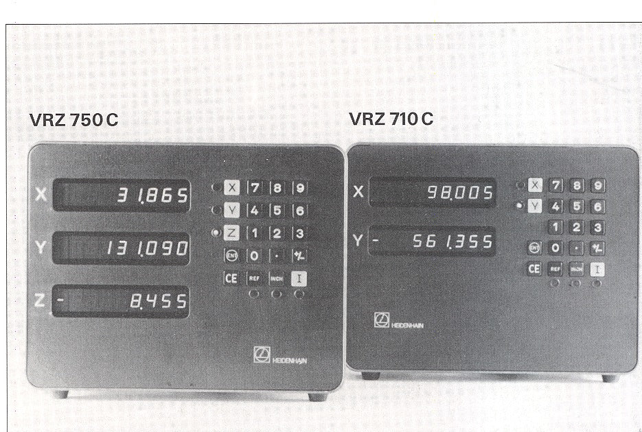 HEIDENHAIN VRZ 750C and VRZ 710C readouts